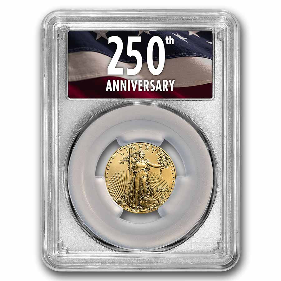 2026 1/4 oz American Gold Eagle MS-70 PCGS (FS, 250th Anniv) | eBay